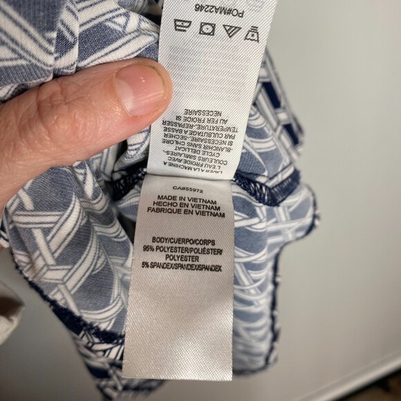 Laundry By Shelli Segal Full Button Front Short Sleeve Dress Size 12 - Picture 8 of 10